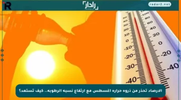 الأرصاد تحذر من ذروة حرارة أغسطس مع ارتفاع نسبة الرطوبة.. كيف تستعد؟